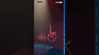 Caught on camera KOOZA performer falls from ring during Saturday night show [upl. by Nueovas]