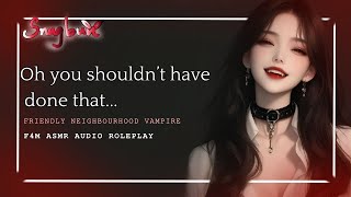 ASMR  Kissing your friendly neighbourhood Vampire F4M Neighbours to Lovers F4A kiss [upl. by Yeliab528]