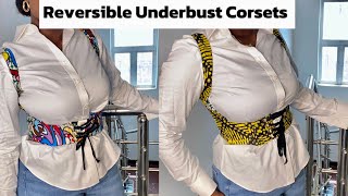 DIY REVERSIBLE UNDERBUST CORSET [upl. by Nele242]