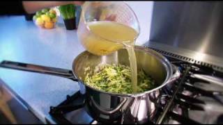 Pea Courgette amp Mint Soup Recipe  Waitrose [upl. by Kinimod546]