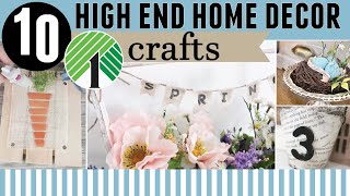 10 EASY SPRING Home Decor Crafts on a Dollar Tree Budget [upl. by Justin]