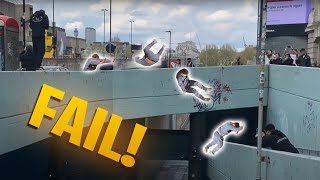 SCARIEST Parkour FAIL EVER [upl. by Artinak804]