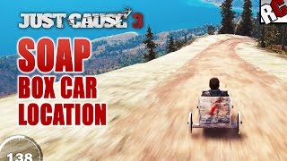 Just Cause 3  Secret Soap Box Car Location  Endless Runner No story progression required [upl. by Enimajneb929]