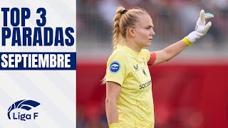 Las 3 MEJORES PARADAS de SEPTIEMBRE en LIGA F [upl. by Nairoc]