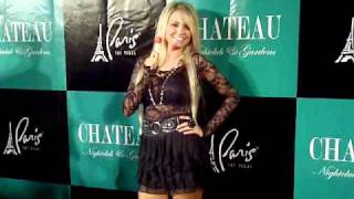 Hollys World Angel Porrino At Grand Opening Of Chateau Nightclub Las Vegas [upl. by Anasus]