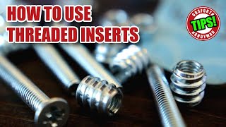 Tips to use THREADED INSERTS in wood [upl. by Lletnom]