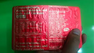 Cyanocobalamin Ferrous Fumarate and Folic Acid AUTRIN HAEMATINIC Capsules Uses In Hindi [upl. by Nehemiah]