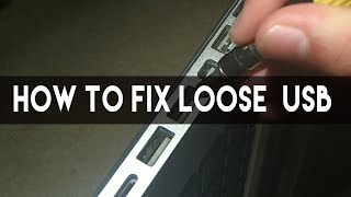 How to Fix any Loose USB Port Easily Falls out  Not Charging [upl. by Rey]