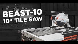 Lackmond Beast 10” Wet Tile Saw  Sales Training [upl. by Elehcir]