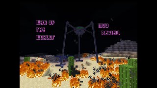 War Of The Worlds Mod  Minecraft Mod Review  RedDalek123 [upl. by Stoffel]