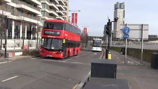 Buses amp Coaches In East London Stratford City amp Mile End [upl. by Cissiee]