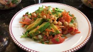 Ensalada de garbanzos  Comidas vegetarianas  Ensaladas verdes [upl. by Gittel]