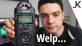 Tascam DR40X Review Noise Battery Life and more things tested [upl. by Edelsten]