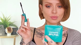 FULL FACE OF THRIVE CAUSEMETICS  first impressions [upl. by Tarra938]