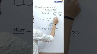 Resonating structure of Naphthalene Shorts chemistry shorttrick [upl. by Annibo]