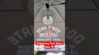 We Put a Disco Ball in our Tailgating Tent [upl. by Ahse]