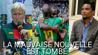 CametounNamibie Vincent Aboubakar reçoit une très mauvaise nouvelle que ce passe til [upl. by Urquhart]