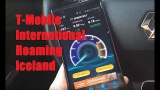 TMobile International Roaming in Iceland Data Web Navigation [upl. by Atram211]