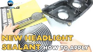 New headlight sealant how to apply [upl. by Vasileior]