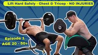 Eps 1 Lift Hard Safely Age 3550  Chest amp Biceps Crush it [upl. by Arahsal]