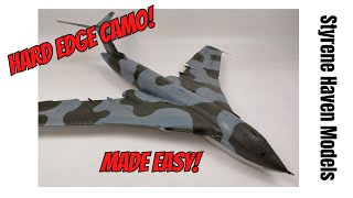 How To Do Hard Edge Camo Made Easy Using Flexible Stretchy Masking Tape For Scale Plastic Models [upl. by Sothena]