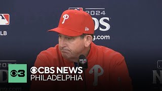 Philadelphia Phillies manager Rob Thomson talks after seasonending loss to New York Mets in NLDS [upl. by Ydnis]