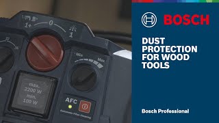 Bosch  Dust Protection  Wood Cutting tools [upl. by Yenitsed]