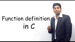 Function Definition in C HINDIURDU [upl. by Liebowitz]