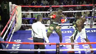 Soldier Boxer Elvis Ahorgah stops Gabriel Adoku in round 5 [upl. by Ohl]