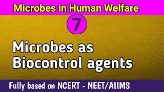 Microbes as Biocontrol agents  NEET [upl. by Eelytsirk]