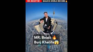 Mr Beast On The Top Of Burj Khalifa 🔥😱shorts facts trending [upl. by Alekram72]