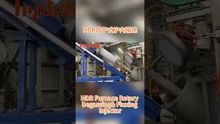 HDR Furnace Rotary degassing and fluxing injector from Hydeb smelting melting factory refining [upl. by Dabbs438]