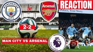 Man City vs Arsenal 22 Live Stream Premier League EPL Football Match Score react Highlights Gunner [upl. by Nylsirhc]