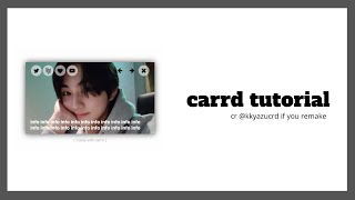 simple carrd tutorial [upl. by Enirhtac]