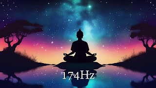 Meditating Zen Piano 174Hz [upl. by Ahsar]