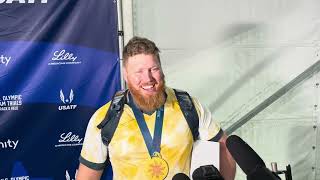 Ryan Crouser Looks To Be In World Record Shape by Paris After Winning Shot Put at US Olympic Trials [upl. by Curnin218]