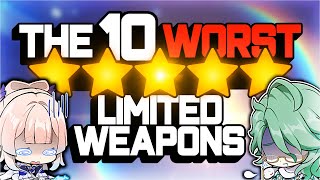 The 10 WORST Limited 5 Star Weapons in Genshin Impact [upl. by Nalla163]