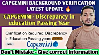 Capgemini Background Verification Update  Interview Results LOI Rejection Mail Joining Mail Yop [upl. by Atis570]