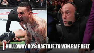 Max Holloway knocks out Justin Gaethje in the final second at UFC 300  ESPN MMA [upl. by Nanette]