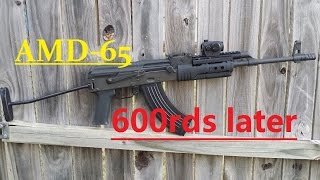 AMD65 600 rounds Review ak47 [upl. by Ahgiela739]