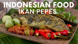 Indonesian Food The Authentic Ikan Pepes ExperienceFood Video [upl. by Sadinoel]