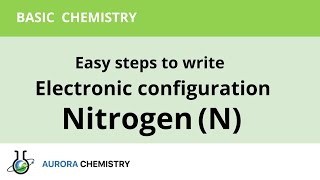 Electronic configuration of Nitrogen  Condensed electronic configuration  Orbital diagram [upl. by Leumhs279]