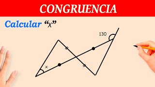 CONGRUENCIA de TRIANGULOS  ejercicios resueltos paso a paso [upl. by Donavon858]