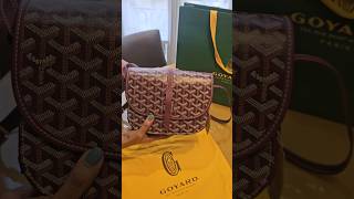 Unboxing  Goyard Belvedere PM  Burgundy paris luxuryshopping goyard goyardbelvedere paris2024 [upl. by Hinman]