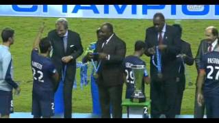 lavezzi VS thiriez et la remise du trophée des champion 2013 [upl. by Ahsekin]