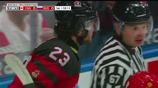 2022 IIHF World Junior PreCompetition Russia vs Canada  12232021 [upl. by Annerol]