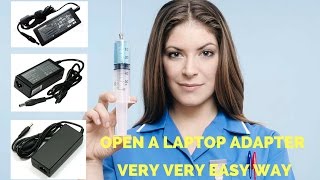 लैपटॉप चार्जर को कैसे खोलें  Laptop charger not working  Laptop charger repair  How To Open [upl. by Jagir]