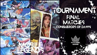 Conquerors of Dawn Finals Africa Burn v Prominence mobile mobilelegend5v5 tournament mlbb [upl. by Renrew357]