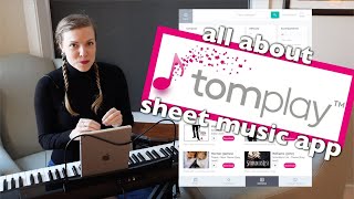 Tomplay Sheet Music App Full Walkthrough [upl. by Ches852]