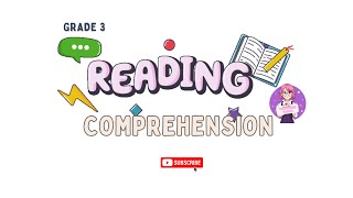 Grade 3 Reading Comprehension Lesson [upl. by Nnaer]